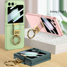 Carregar imagem no visualizador da galeria, Luxury  Full-Body Rugged  Case for Samsung Galaxy Z Flip5 With Front Film &amp; Ring
