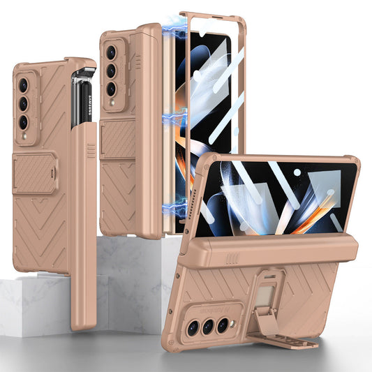 Magnetic Samsung Galaxy Z Fold4 Case With Film & Slide Pen Slot
