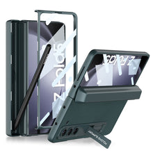 Carregar imagem no visualizador da galeria, Magnetic Hinge Samsung Z Fold5 Case With Folding Bracket &amp; Front Film &amp; Pen slot
