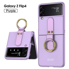 Load image into Gallery viewer, Ultra-Thin Galaxy Z Flip4 5G All-inclusive Electroplating Ring Case
