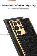 Charger l&#39;image dans la galerie, Electroplated Leather Soft Shell Samsung Galaxy S23 S23 Plus S23 Ultra Case
