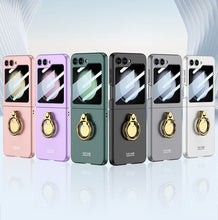 Carregar imagem no visualizador da galeria, Luxury Slim Phone Case with 3-Axis Ring Mount and Front Screen Protector
