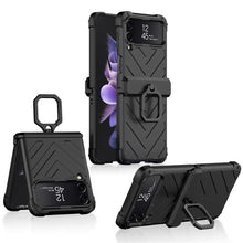 Charger l&#39;image dans la galerie, Magnetic Hinge Hard Armor Case For Samsung Galaxy Z Flip4 5G With Slide Lens Cover
