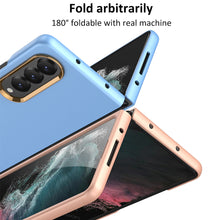 Carregar imagem no visualizador da galeria, Full-Protection Hard Case With Electroplated lens Frame For Samsung Galaxy Z Fold4 5G
