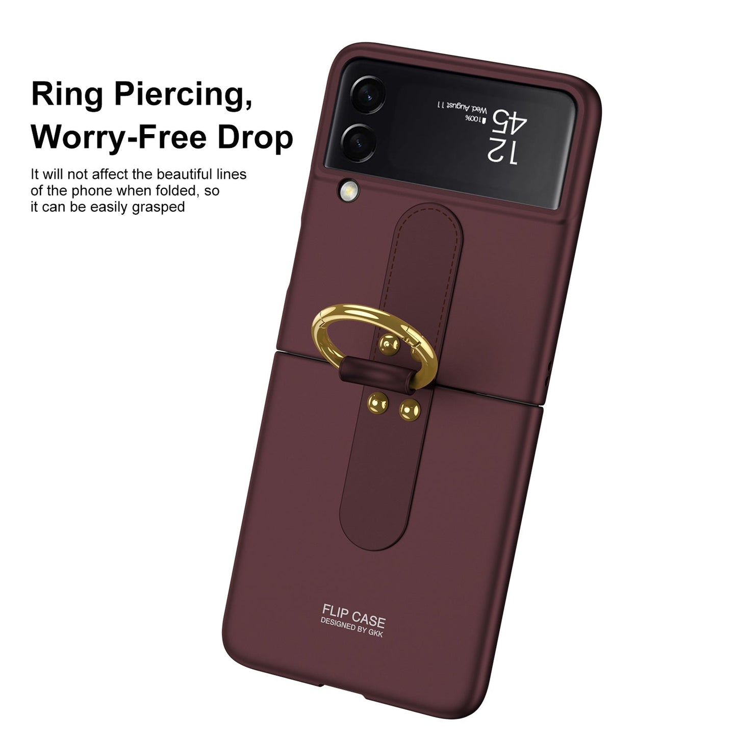 Ultra-Thin Galaxy Z Flip4 5G All-inclusive Electroplating Ring Case