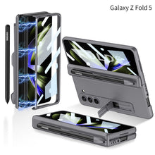 Charger l&#39;image dans la galerie, Samsung Galaxy Z Fold5 Case Full Coverage Case with Tempered Glass Protector and Pen Tray Holder
