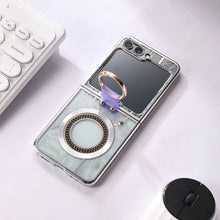 Lade das Bild in den Galerie-Viewer, Cyberpunk Magnetic Wireless Charging Phantom Ring Case For Samsung Galaxy Z Flip5 Flip4 Flip3
