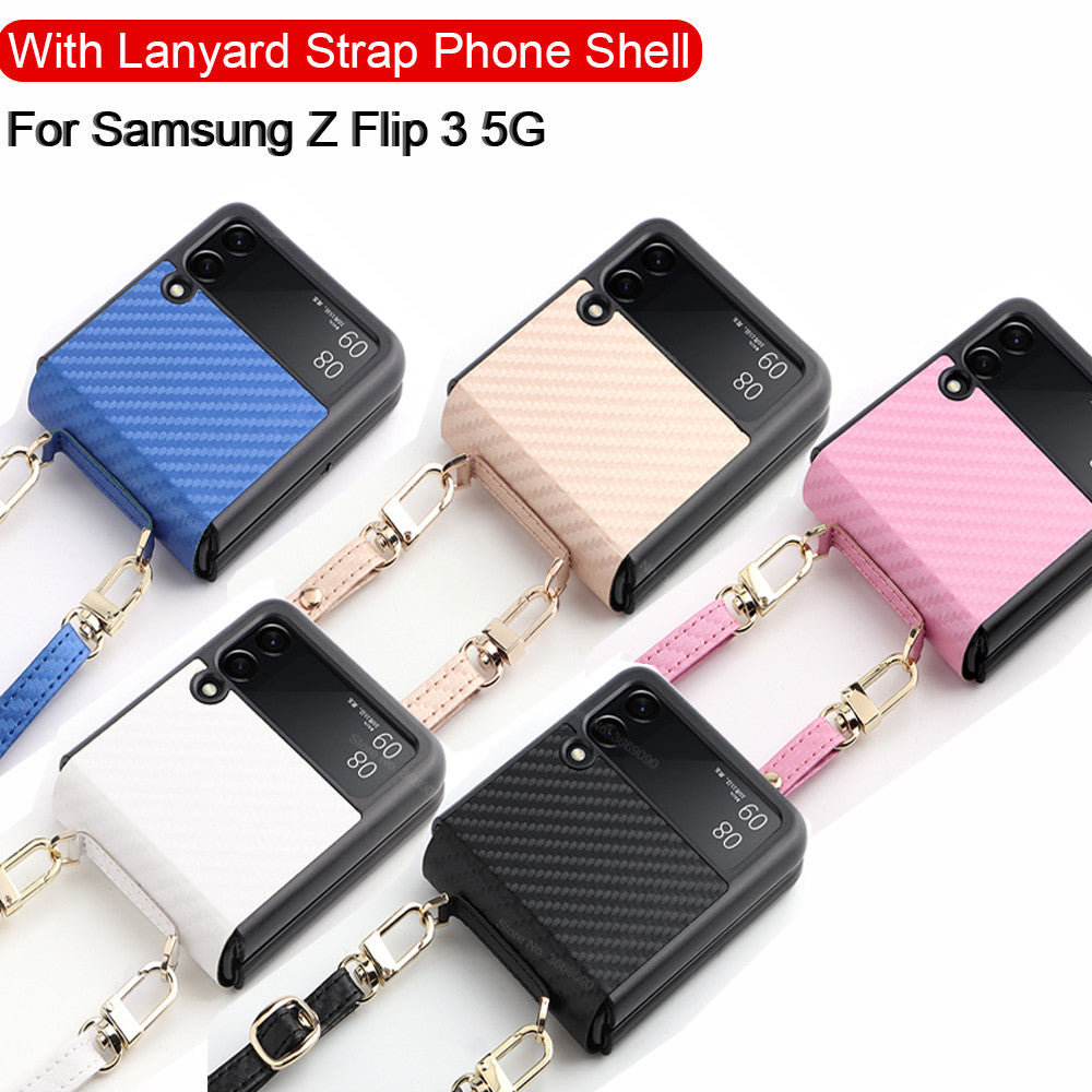 samsung Z Flip3 5g with lanyard Strap shell for Samsung Galaxy Z Flip 3 5G